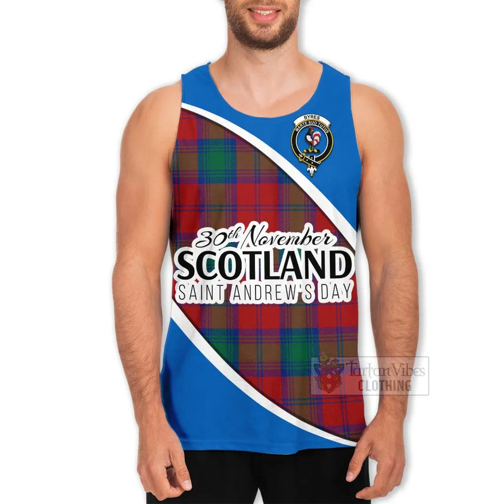 Byres (Byses) Family Crest Tartan Men's Tank Top Celebrate Saint Andrew's Day in Style