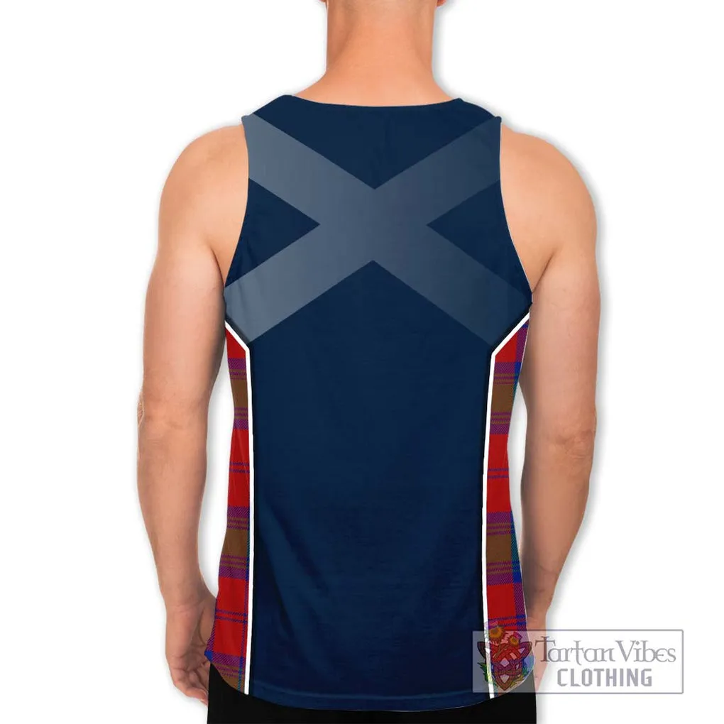 Byres (Byses) Tartan Men's Tank Top with Family Crest and Lion Rampant Vibes Sport Style