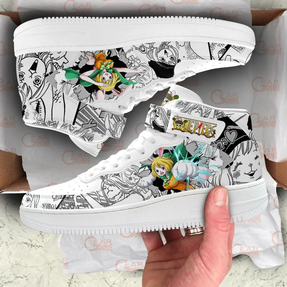 Carrot Sneakers Air Mid OP Custom Anime Shoes Mix Manga