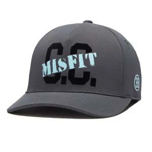 C.C. Misfit Stretch Twill Snapback Hat Charcoal - AW23