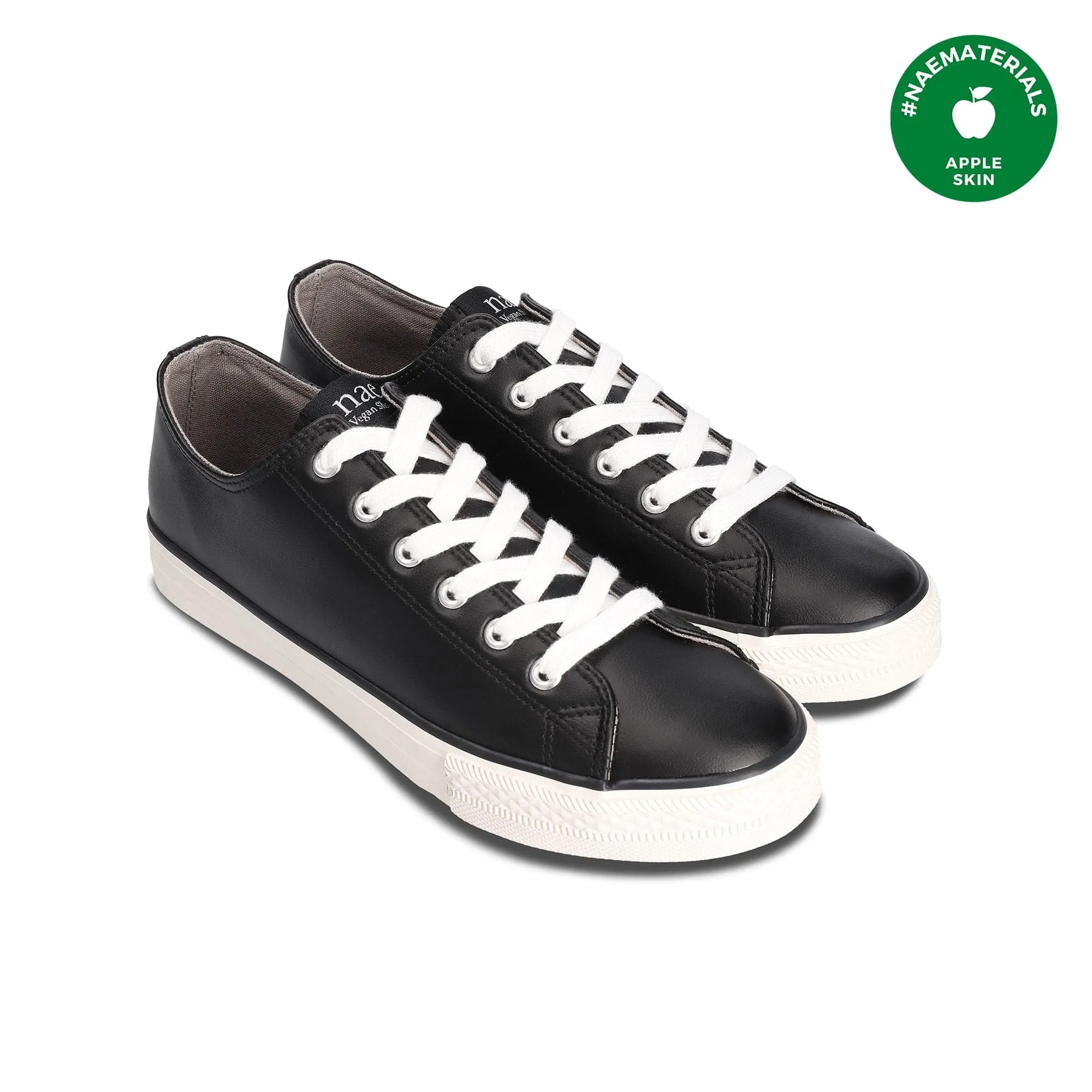 Clove Unisex Vegan Apple Leather Sneakers | Black