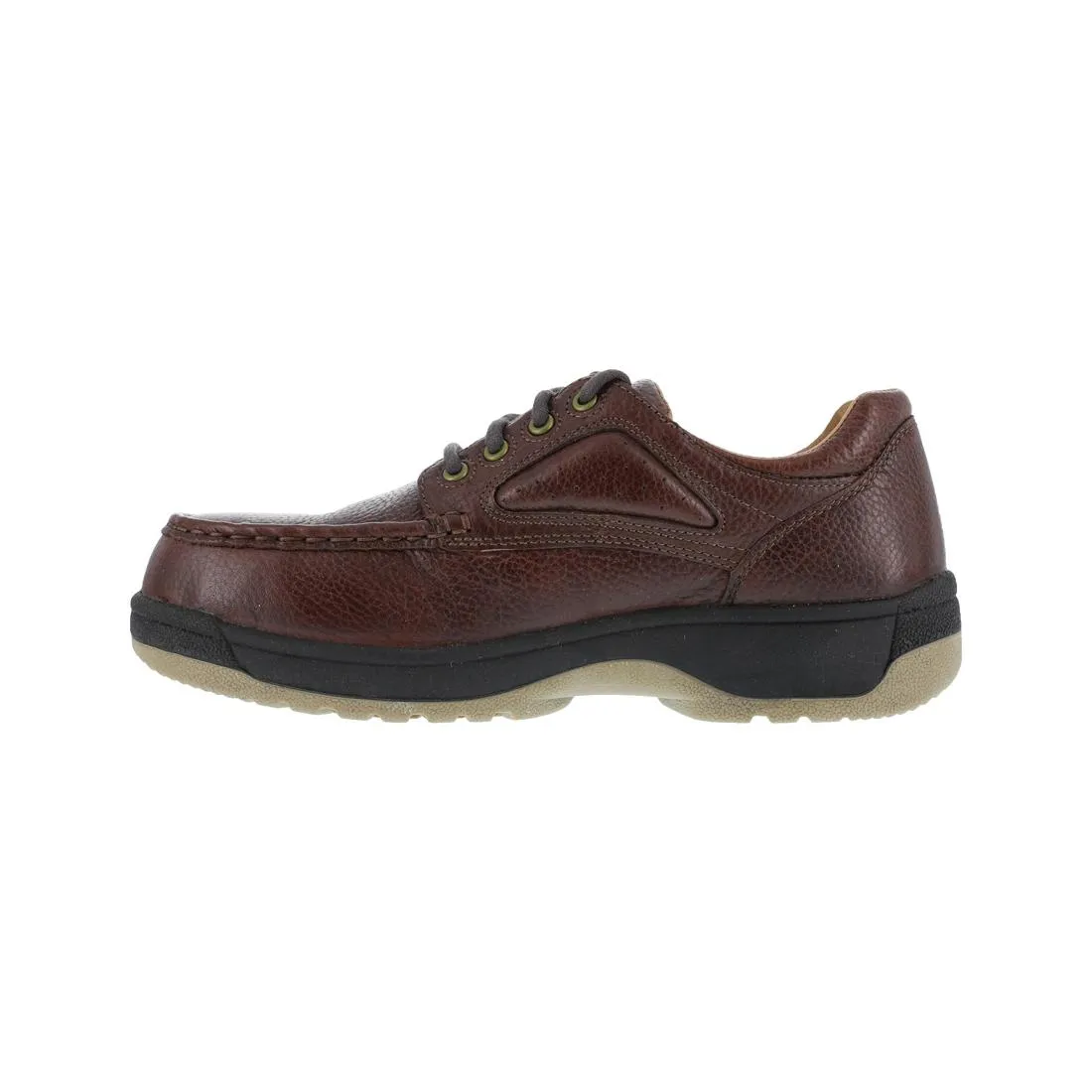 Compadre Composite-Toe Oxford Work Shoe Dark Brown