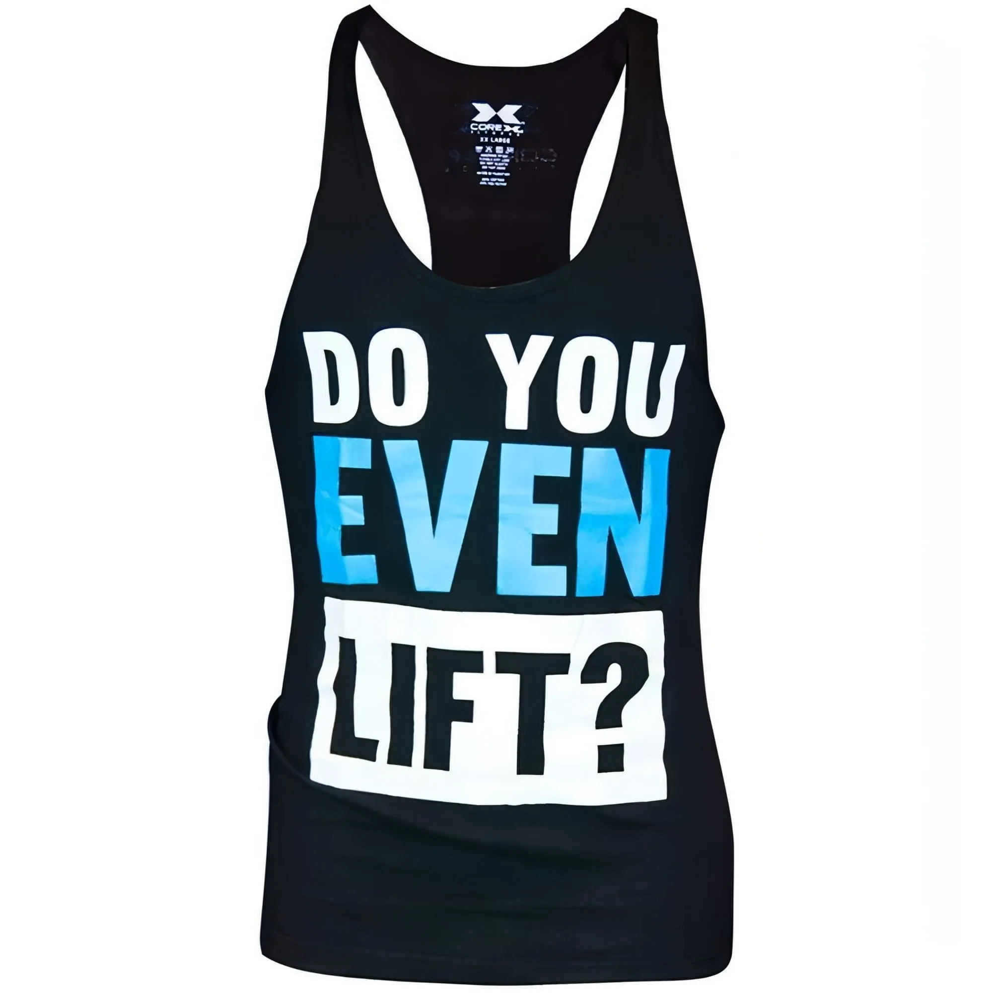 CoreX Fitness Do You Even Lift Stringer Mens Training Vest - Black