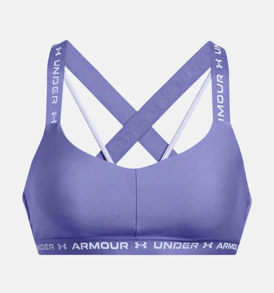 Crossback Low Sportsbra in Purple by Under Armour