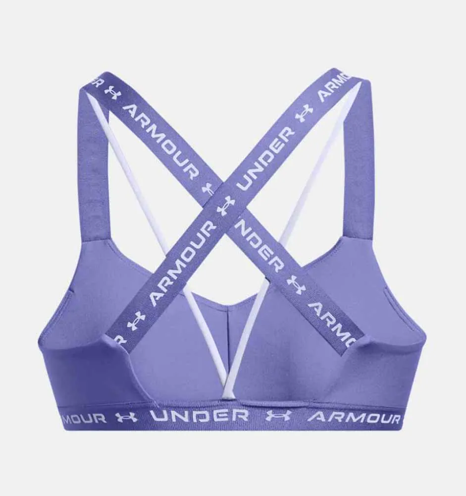 Crossback Low Sportsbra in Purple by Under Armour