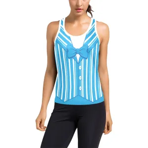 Dapper Dan Blue Women's Racerback Tank Top