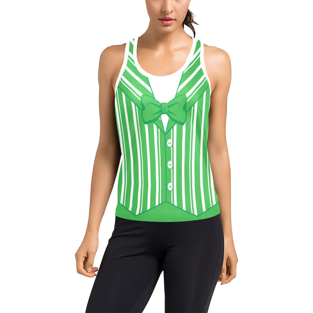 Dapper Dan Green Women's Racerback Tank Top