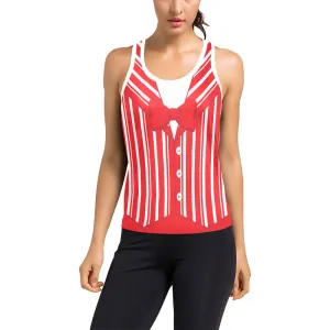 Dapper Dan Red Women's Racerback Tank Top