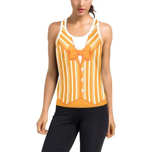 Dapper Dan Yellow Women's Racerback Tank Top