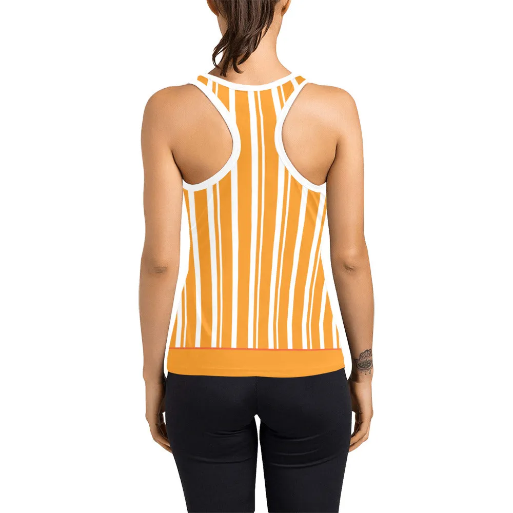 Dapper Dan Yellow Women's Racerback Tank Top