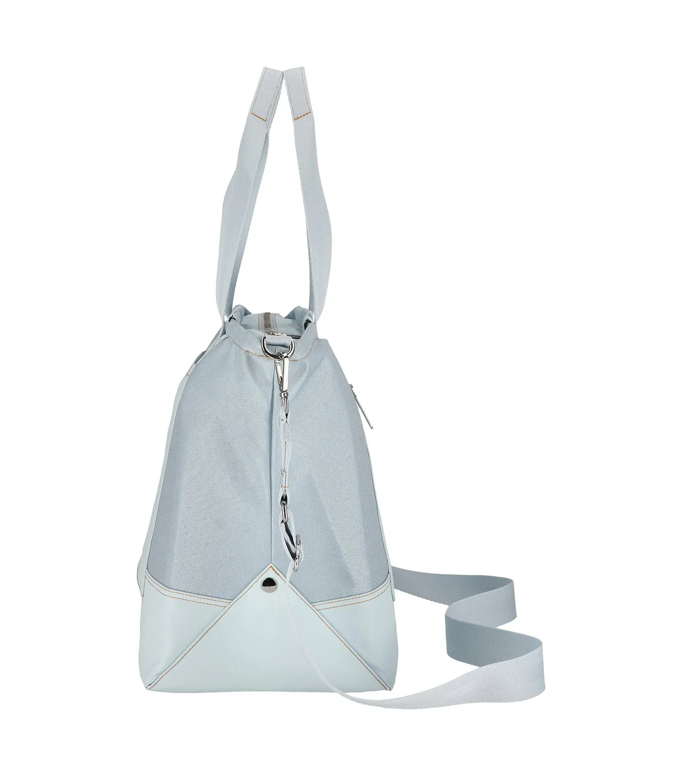 Denim East/West Tote Light Denim Wash