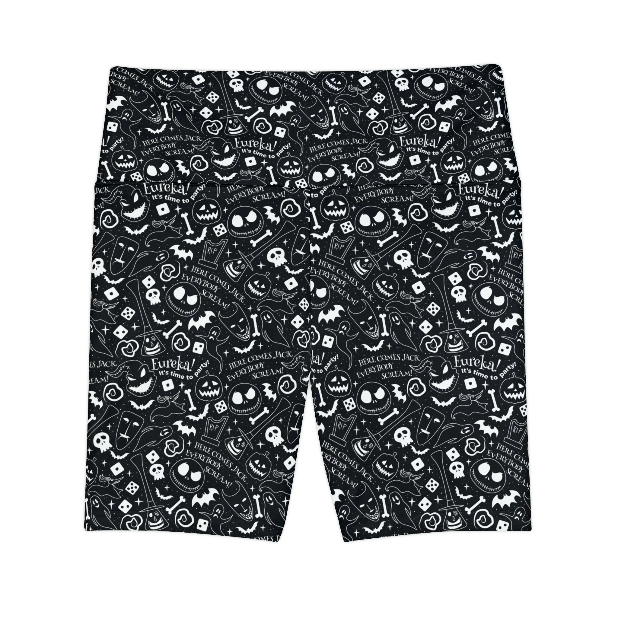 Disney Nightmare Before Christmas Everybody Scream Women's Athletic Workout Shorts