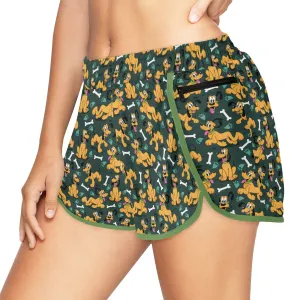 Disney Pluto Life Is Better With A Dog Women's Athletic Sports Shorts