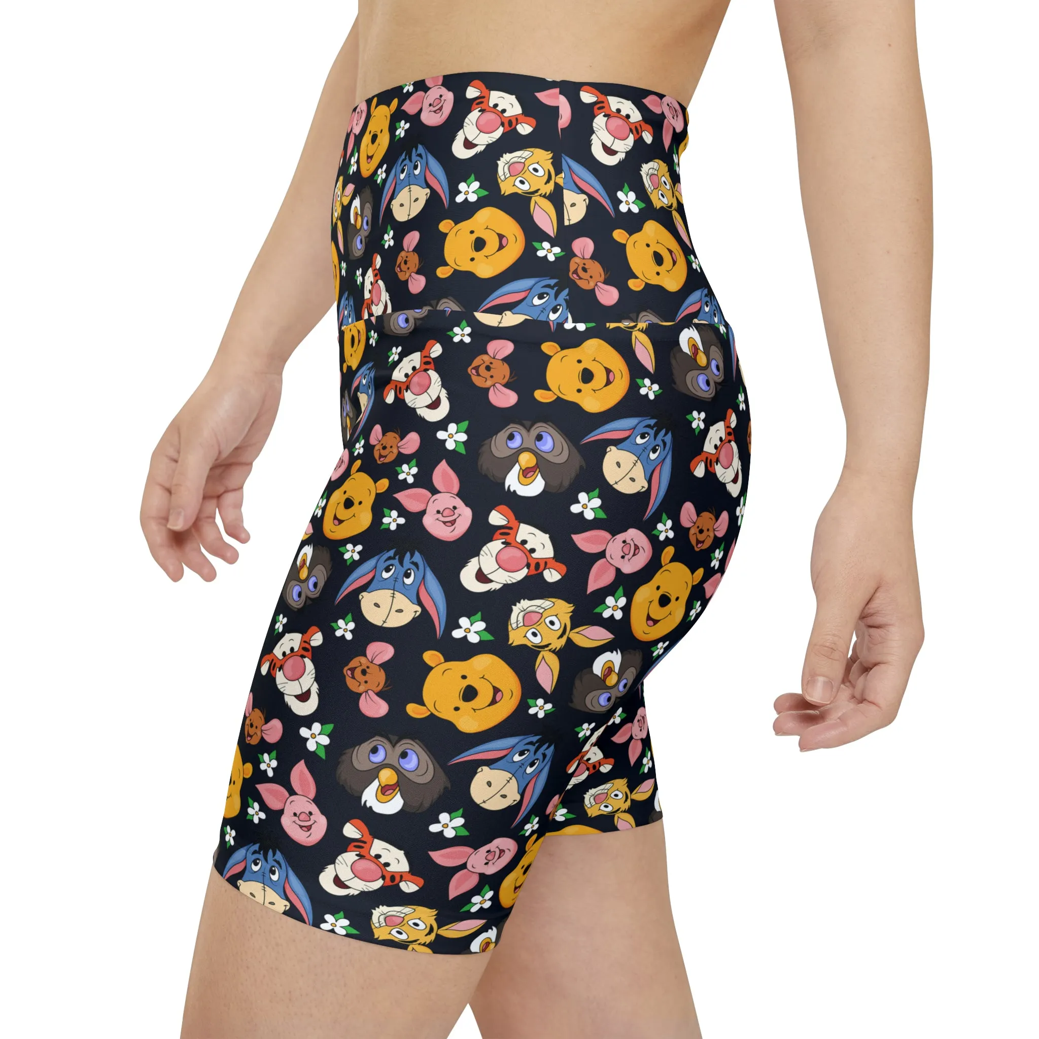 Disney Winnie The Pooh Hundred Acre Woods Friend Women's Athletic Workout Shorts