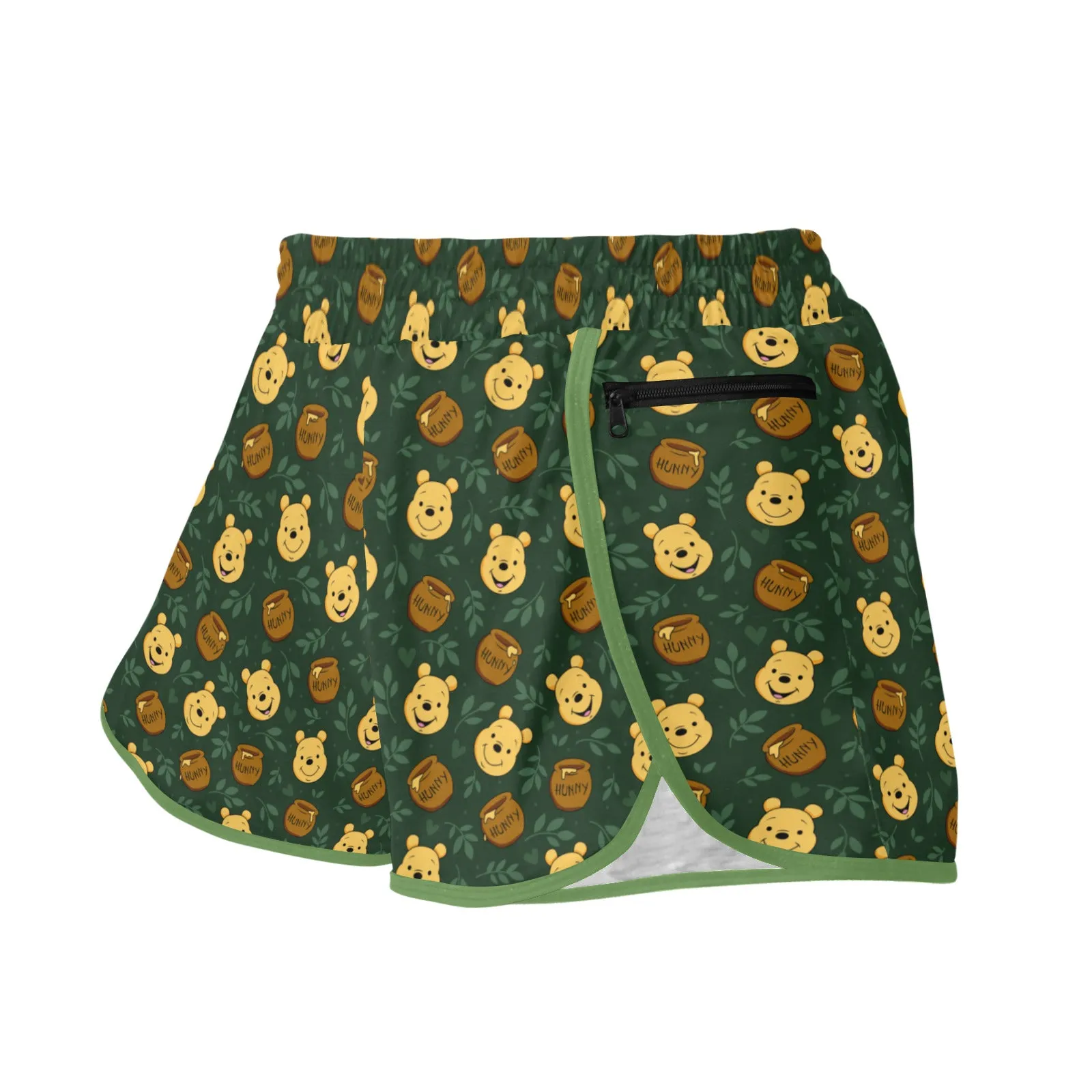 Disney Winnie The Pooh Hunny Women's Athletic Sports Shorts