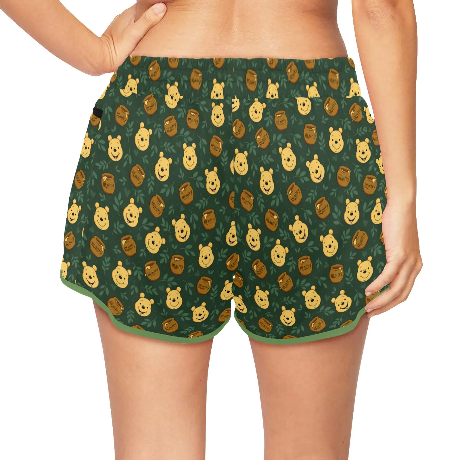 Disney Winnie The Pooh Hunny Women's Athletic Sports Shorts