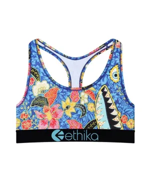 Ethika Girl's Bomber Batik Sports Bra