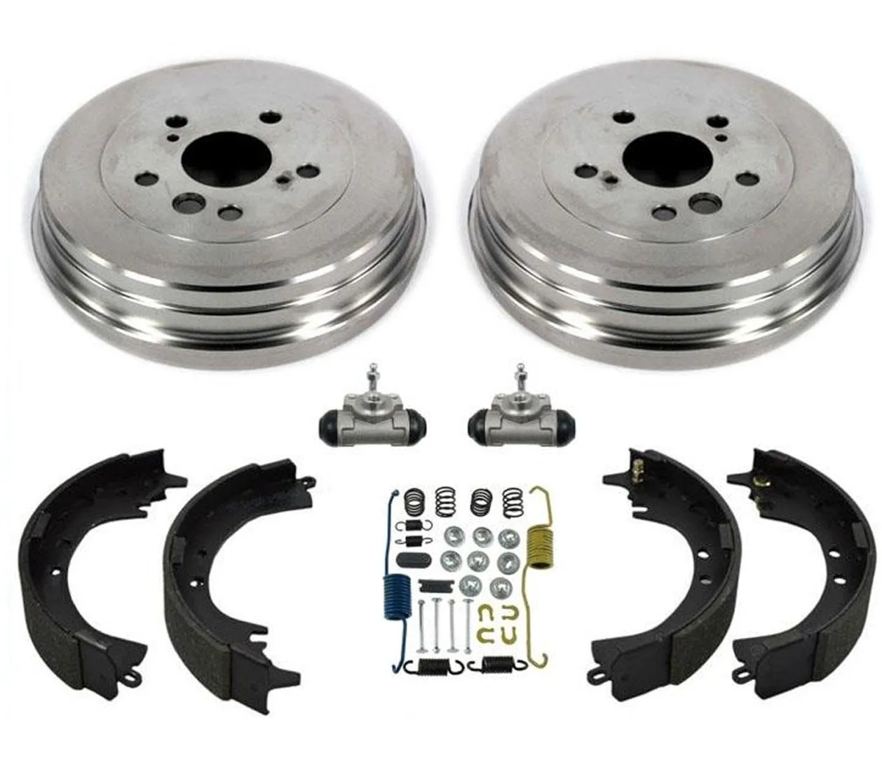 Fits 2001-2002 Toyota Rav4 Rear Brake Drum Drums Shoes Kit New Wheel Cylinders