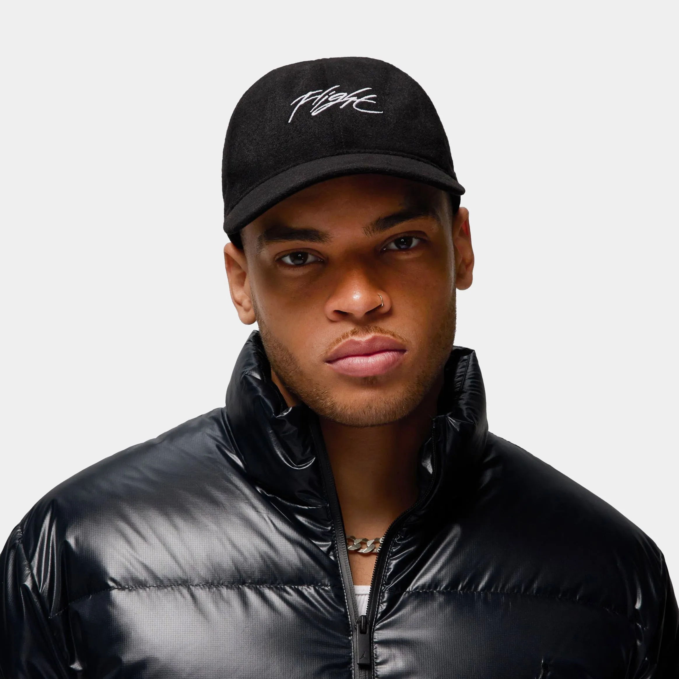 Flight Fly Unstructured Cap Mens Hat (Black/White)