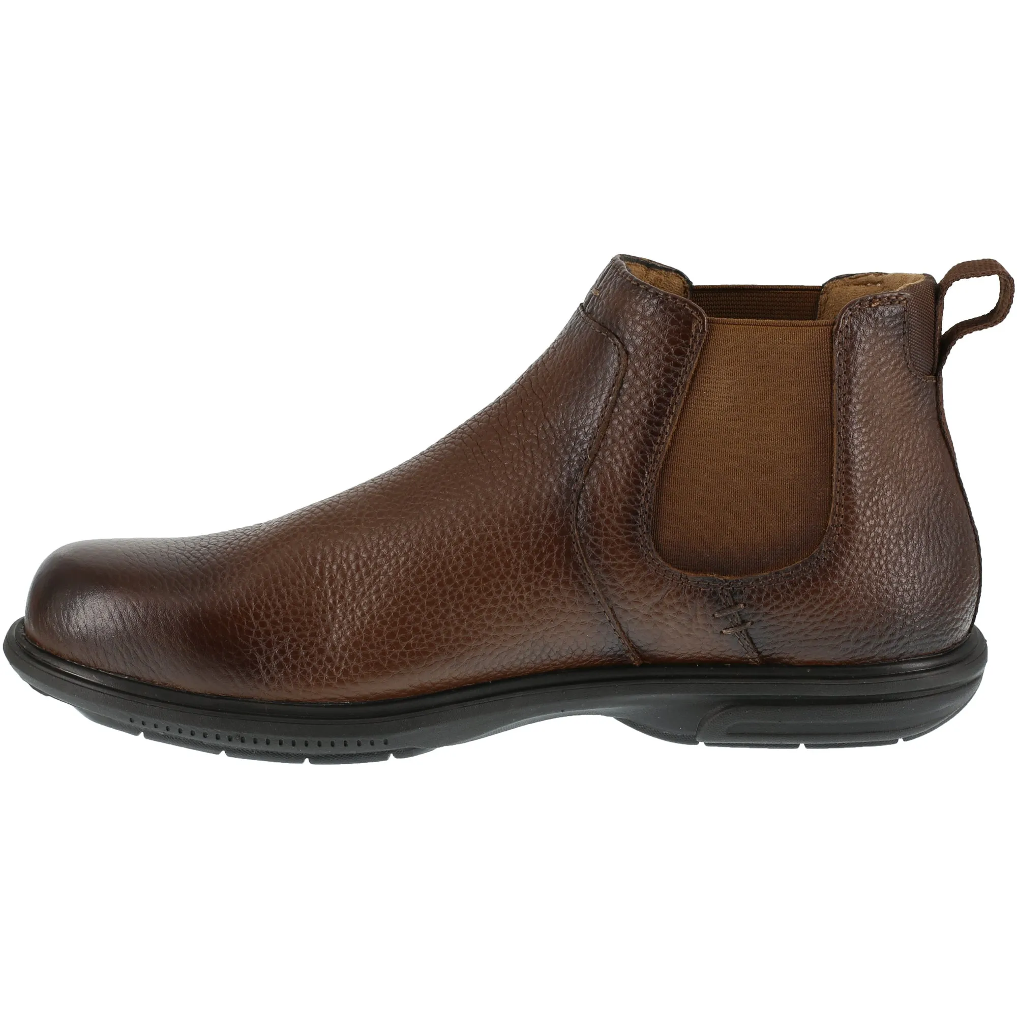 Florsheim Mens Brown Leather Work Boots Loedin Steel Toe