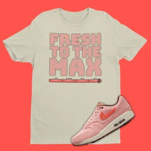 Fresh To The Max Nike Air Max 1 Corduroy Coral Stardust Matching T-Shirt