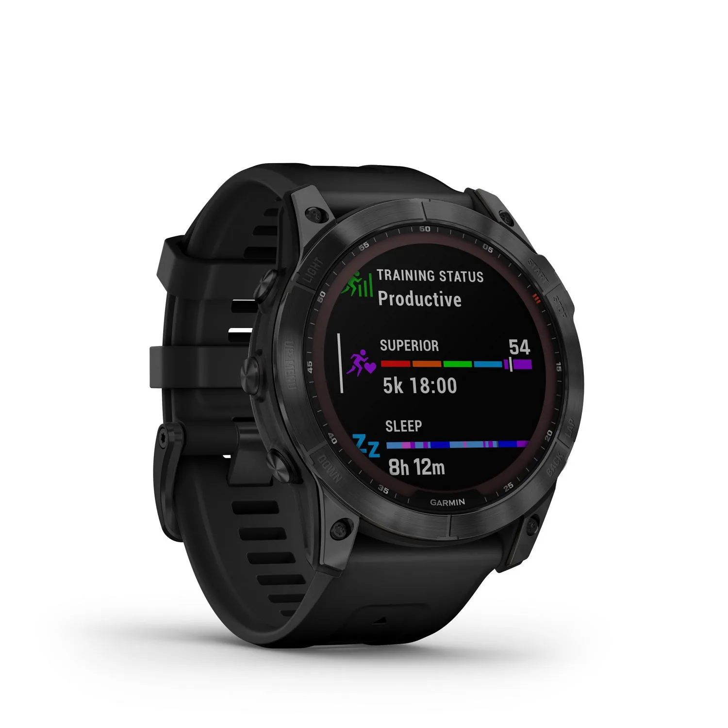 Garmin Fenix 7X Sapphire Solar Black DLC Titanium with Black Band