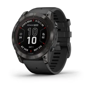 Garmin fēnix® 7X Pro Sapphire Solar Edition Carbon Gray Titanium with Black Band