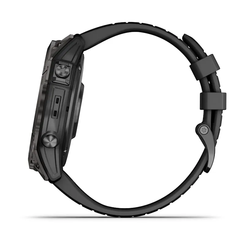 Garmin fēnix® 7X Pro Sapphire Solar Edition Carbon Gray Titanium with Black Band