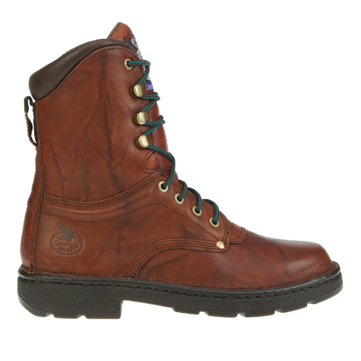 Georgia Eagle Light Mens Russet Wildwood Leather Comfort Work Boots