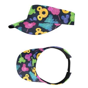 Glitter Park Snacks Athletic Visor