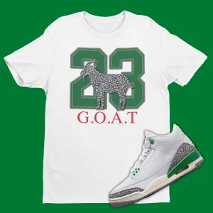 GOAT Air Jordan 3 Lucky Green Matching T-Shirt