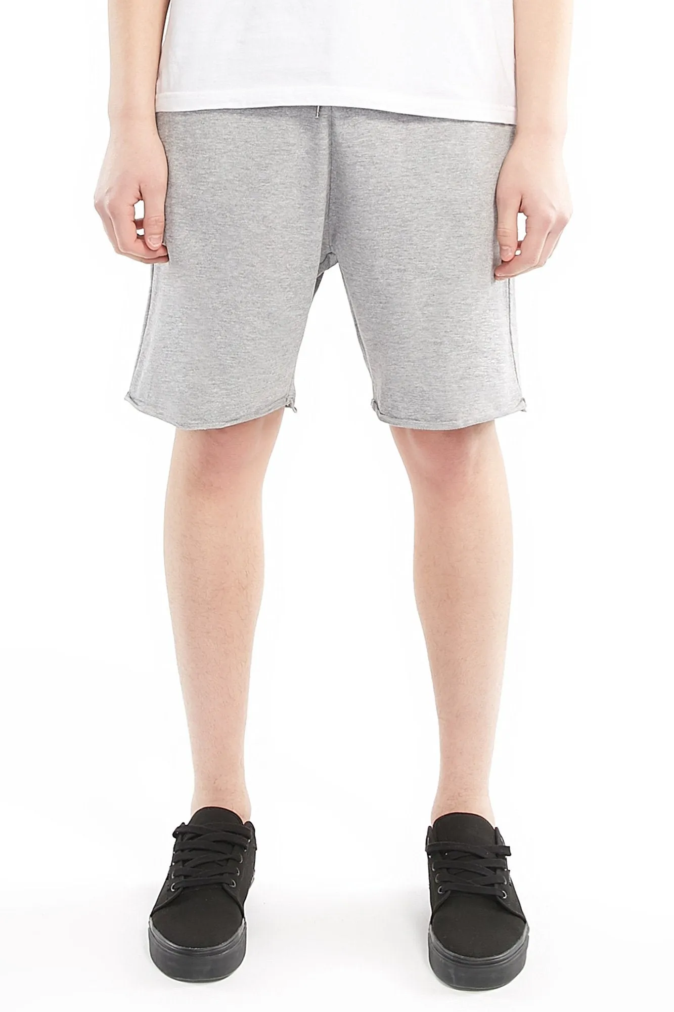 Guys Frayed Hem Athletic Drawstring Short