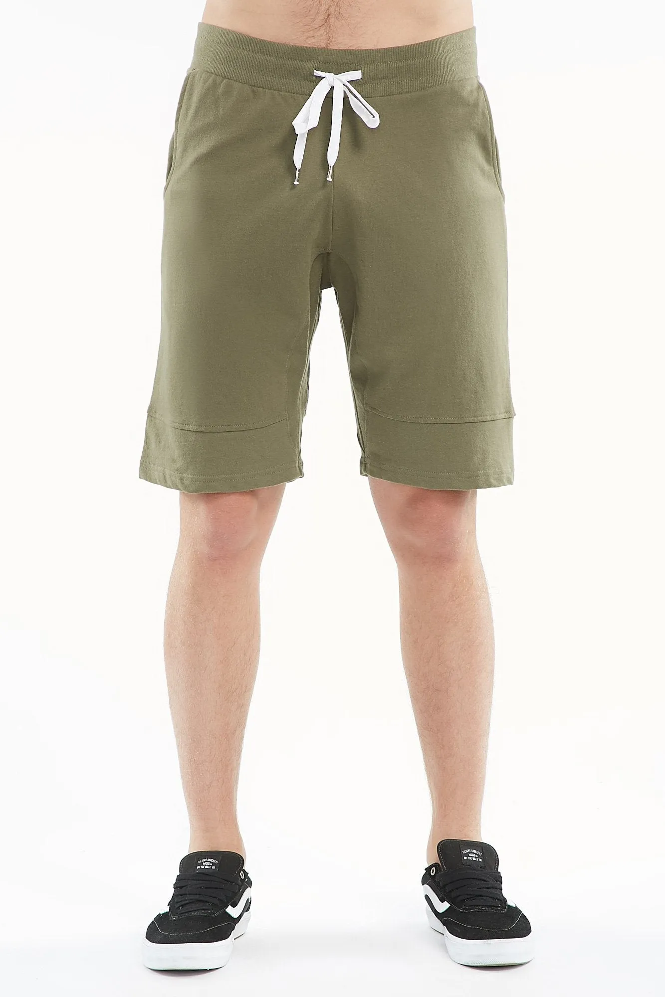 Guys Ribbed Fleece Shorts