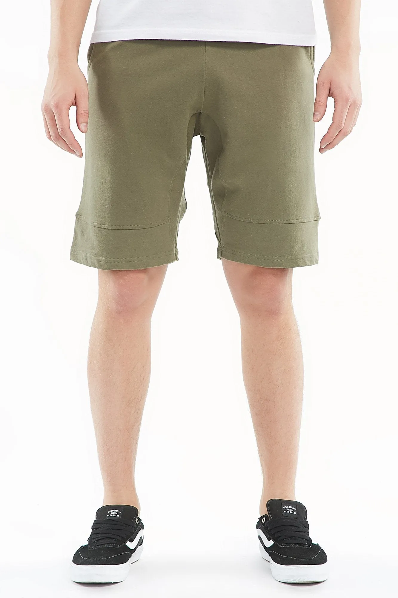 Guys Ribbed Fleece Shorts