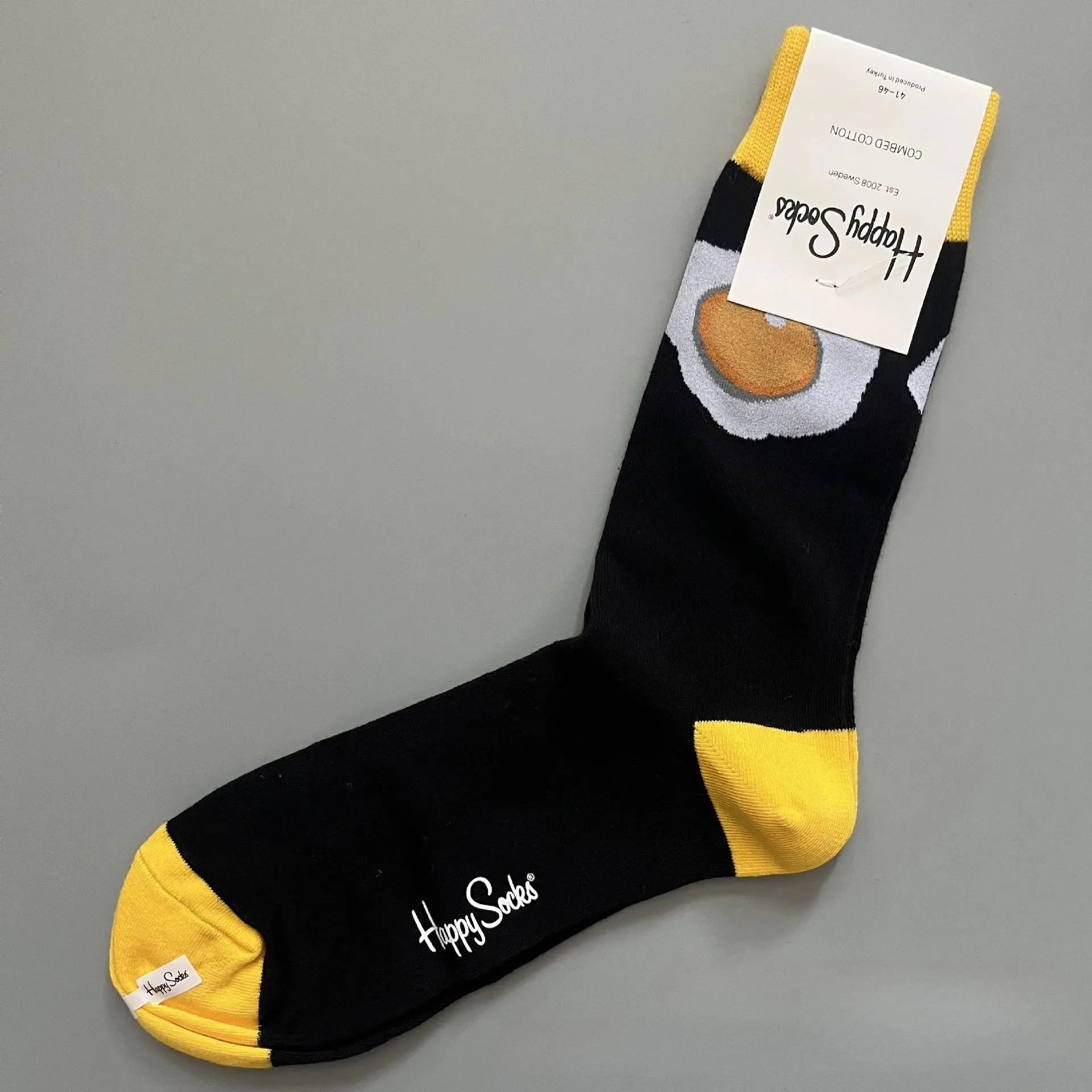 Happy& Funny Socks Men's Classic Crew Cotton Sports Socks