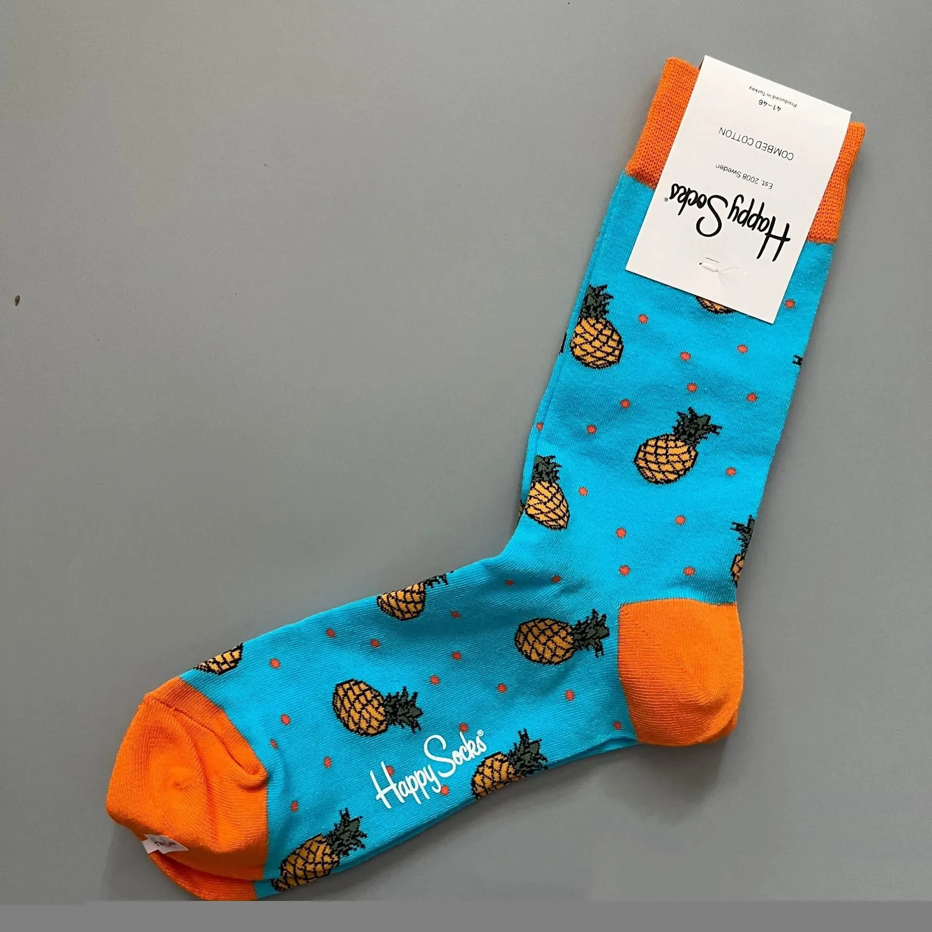 Happy& Funny Socks Men's Classic Crew Cotton Sports Socks