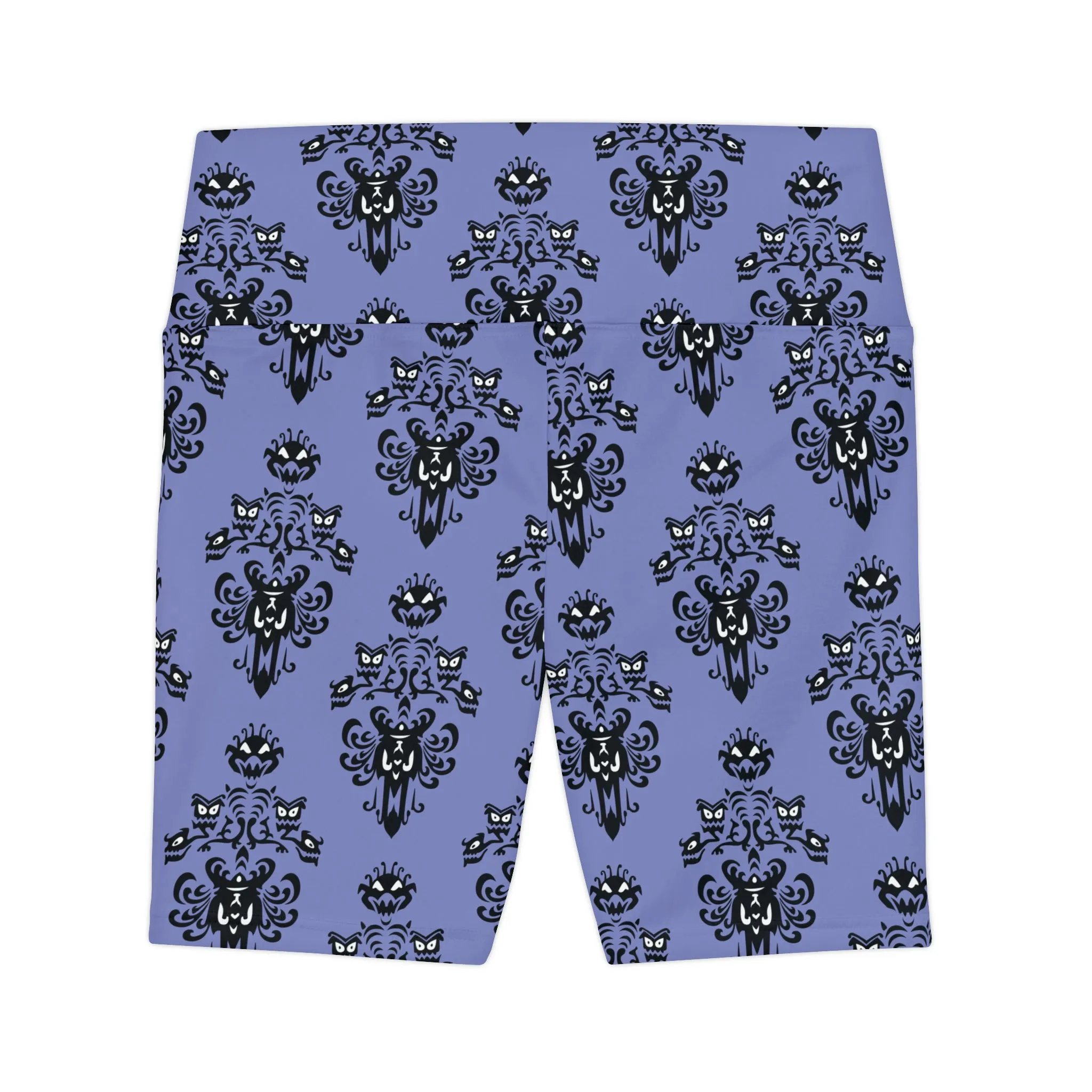 Haunted Mansion Wallpaper Women's Athletic Workout Shorts