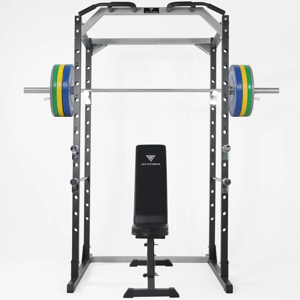 Hit Fitness Athletic Pack 120kg | Rack - Bench - Competition Bumper Plates