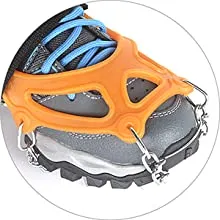 Ice Cleats Ice Snow Grips with 18 Spikes for Walking, Jogging, Climbing and Hiking