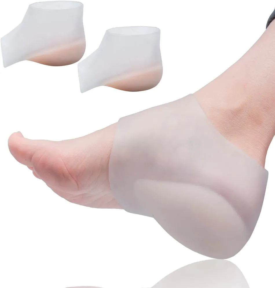 Invisible Height Increase Insole Heel Lift Insole Invisible Foot Reinforcer Non-Slip Heightening Socks Invisible Heightening Insoles for Men and Women