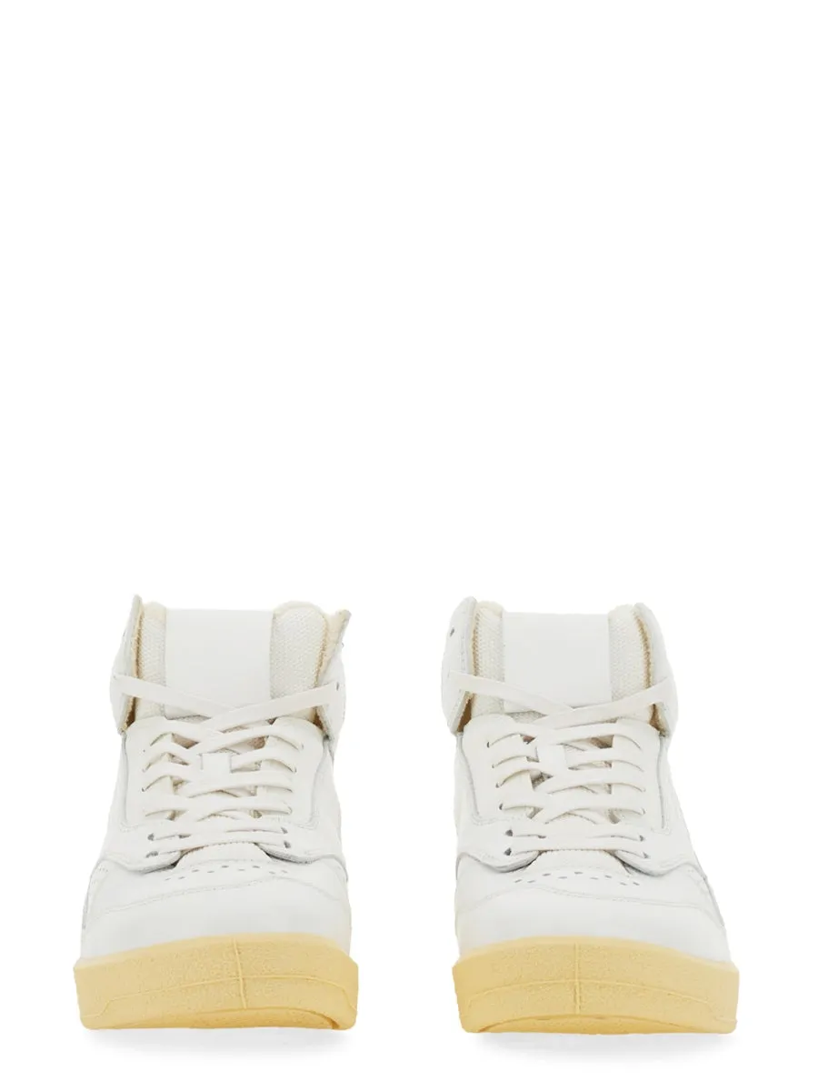 JIL SANDER High-Top Sneaker with Vulcanized Rubber Sole - 4 cm