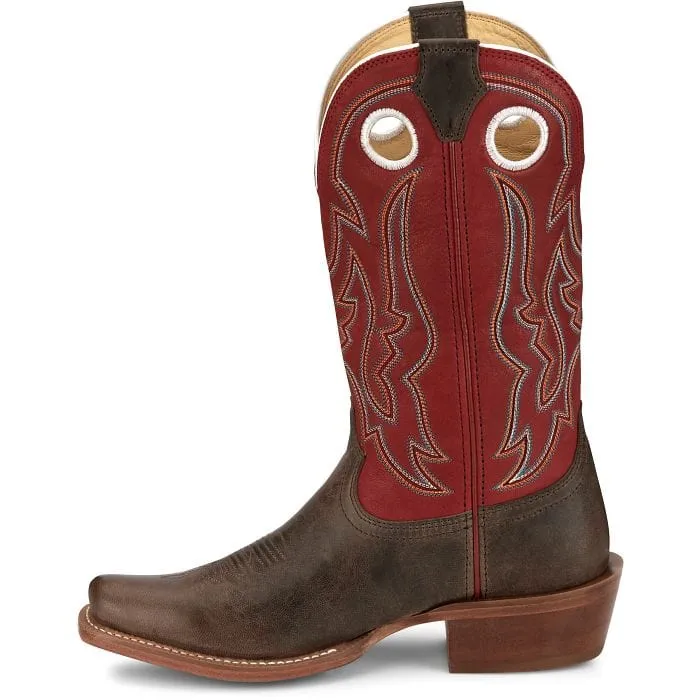 Justin Men's Ante Up Red Goat Western Boots FN7245