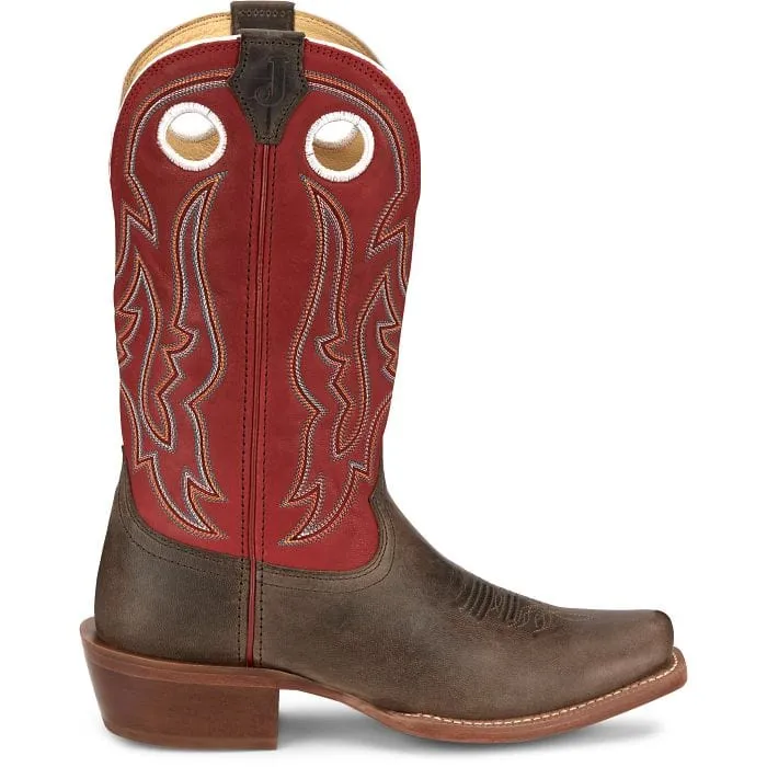 Justin Men's Ante Up Red Goat Western Boots FN7245