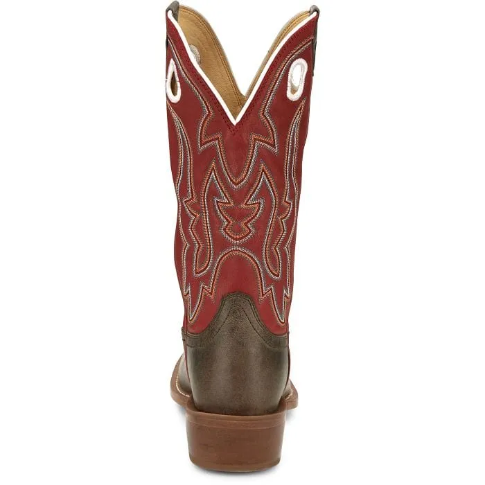 Justin Men's Ante Up Red Goat Western Boots FN7245