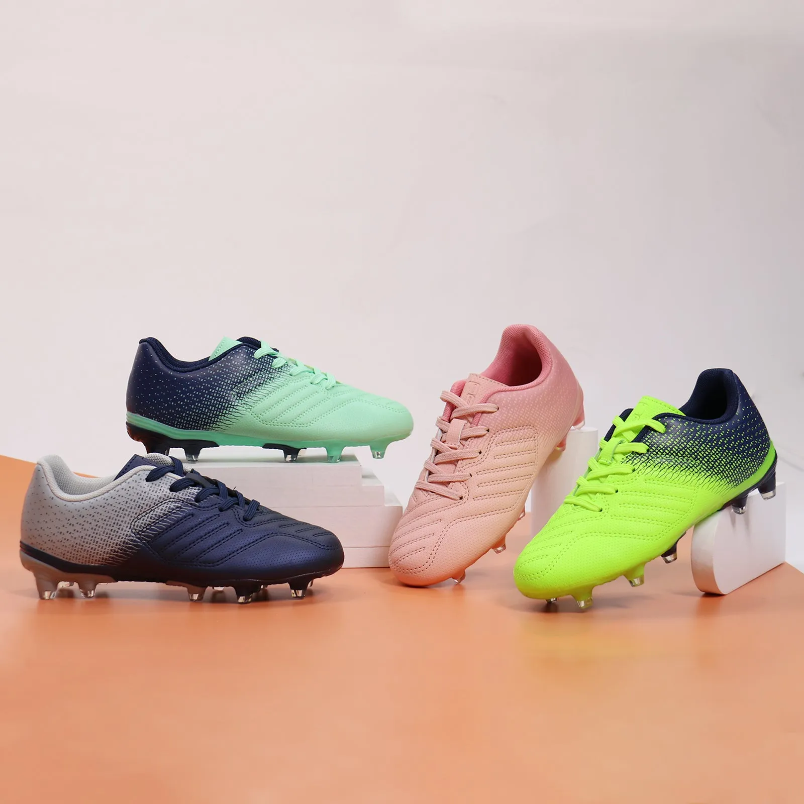 Kids Soccer Cleats Boys Girls Football Shoes