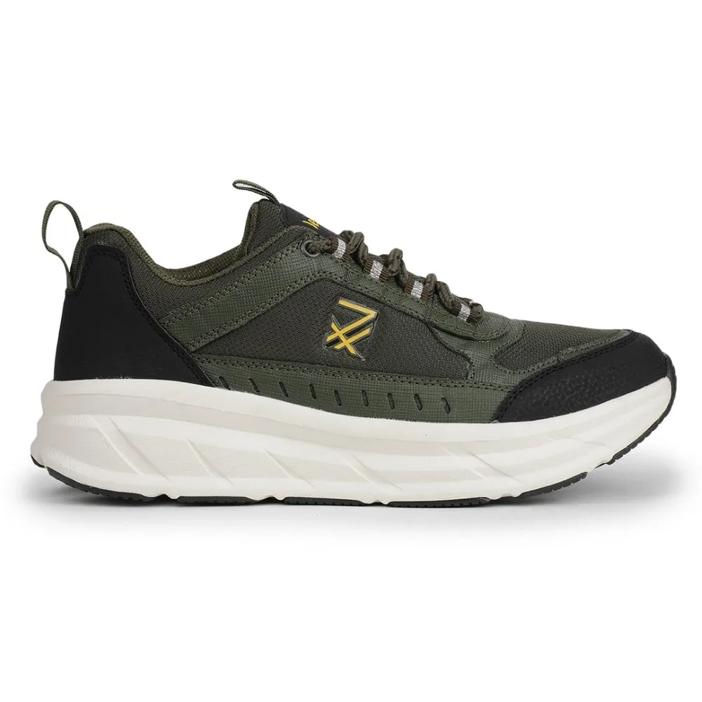 Leap7x Sports Olive Green Running Shoes For Mens MOUNT-E By Liberty