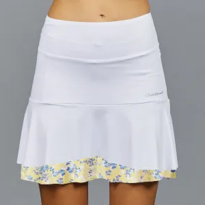 Lively Long Skort (white / print)