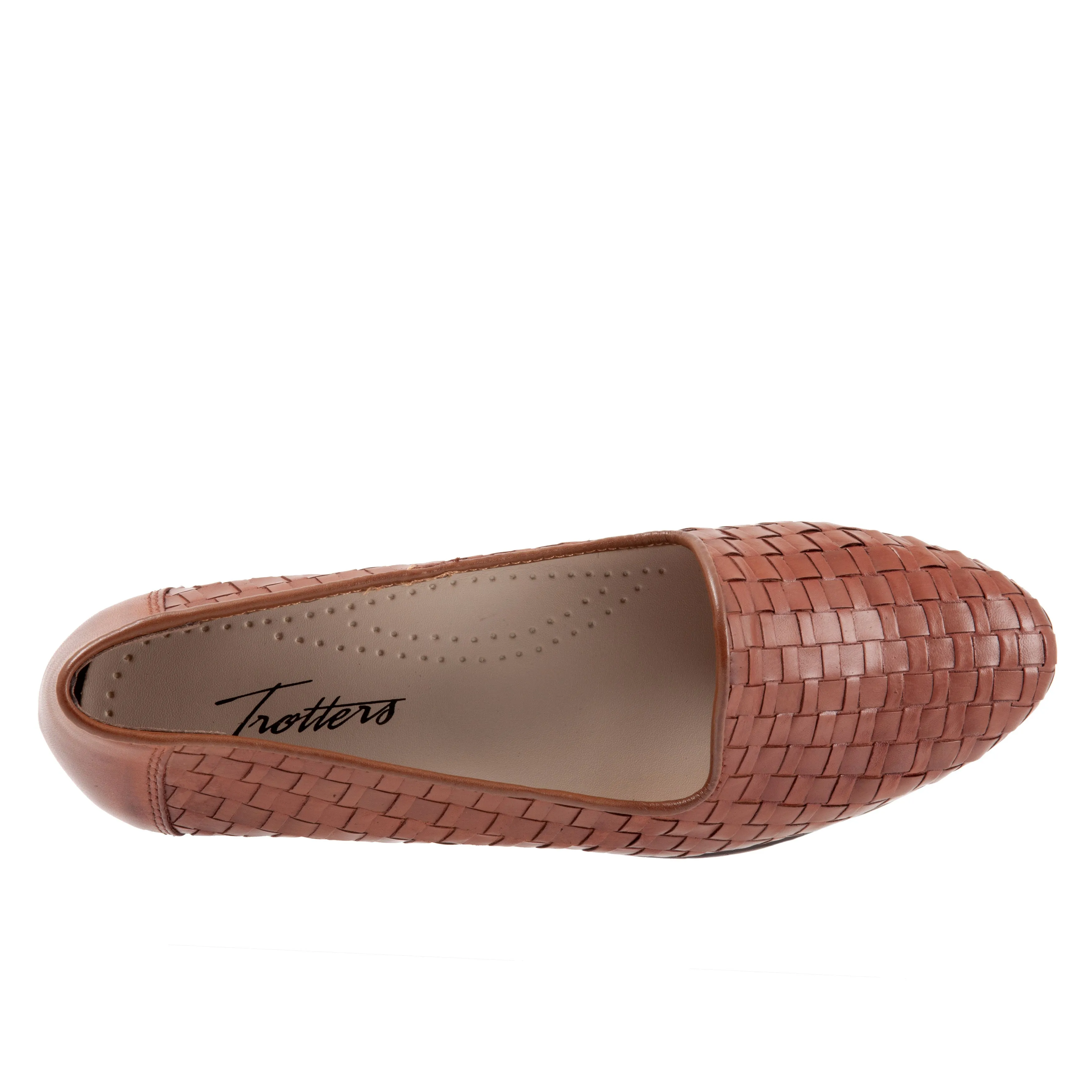 Liz Woven Tan Slip-on Shoes