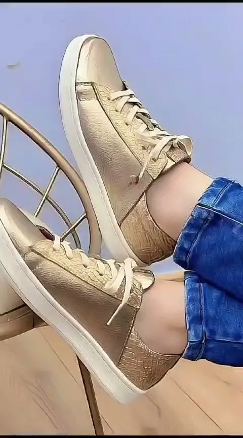 Luxury Gold Sneakers