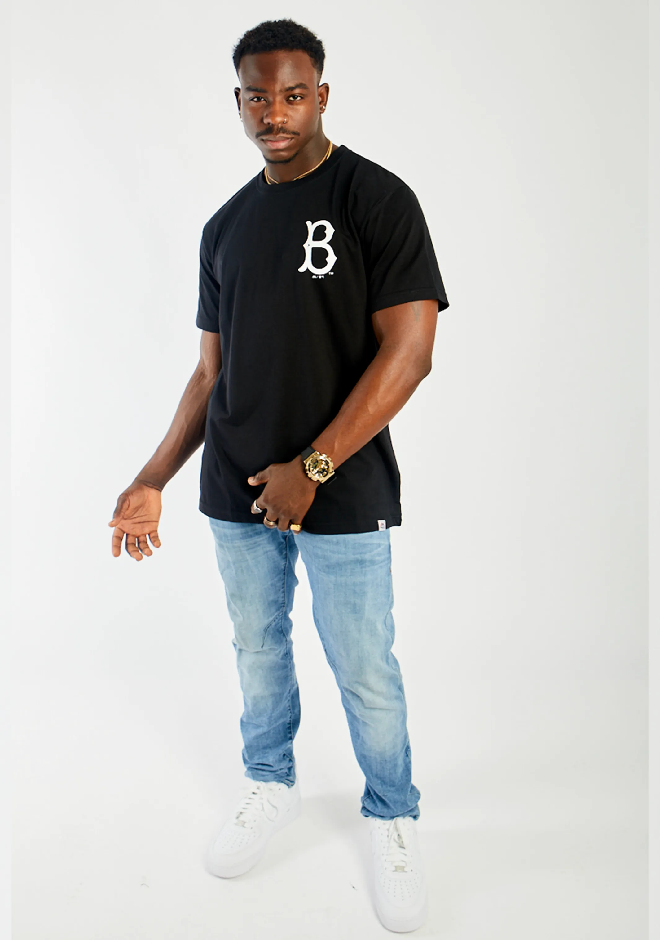 Majestic Athletic Mens Brooklyn Script Tee <br> MJBK0331TK